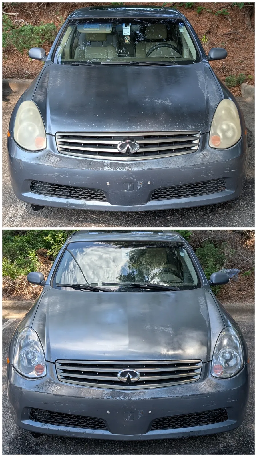 Infiniti G35 before and after